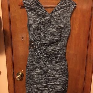 Calvin Klein Black/Silver mid dress Size 4
